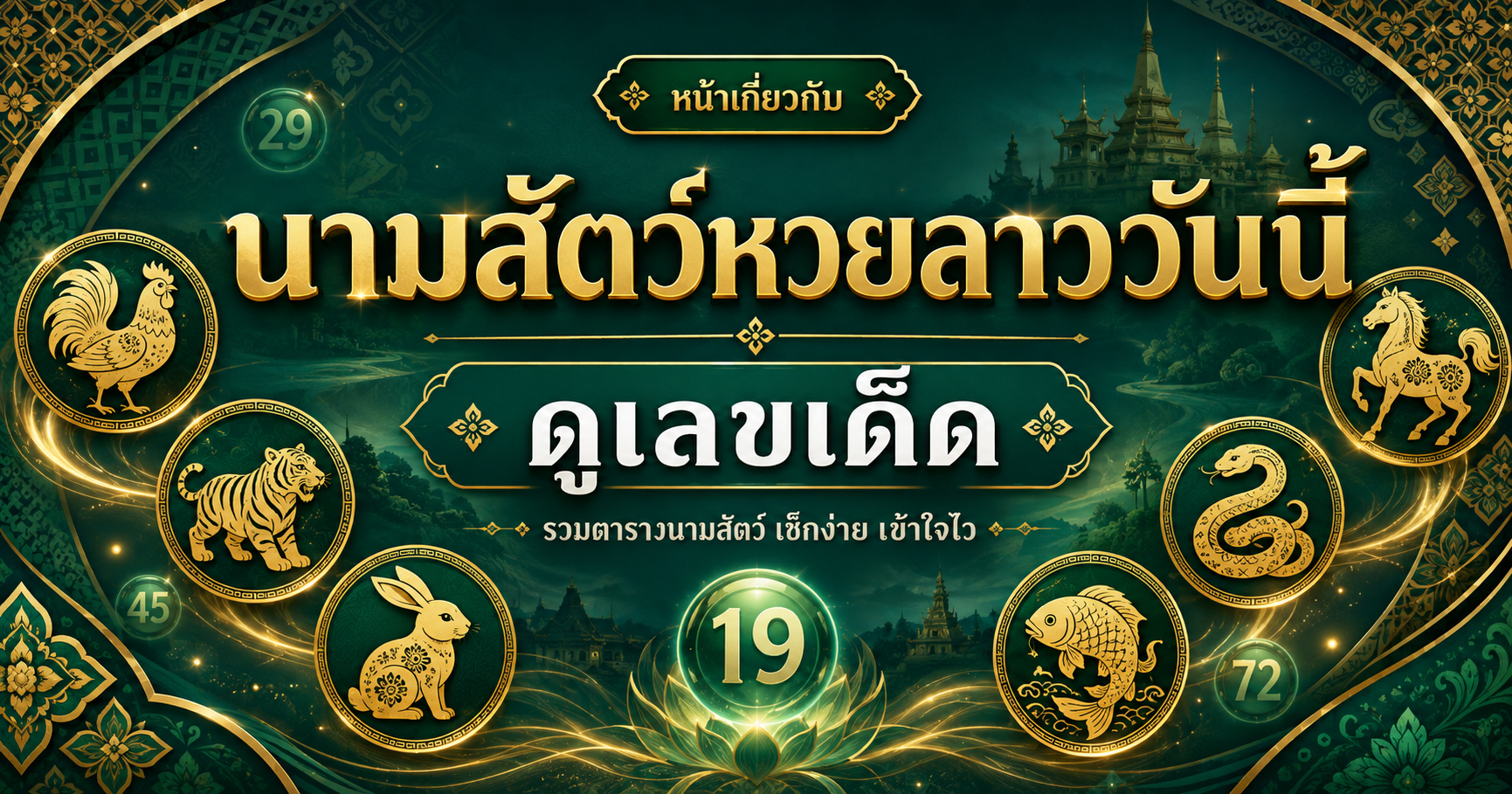 นามสัตว์หวยลาว